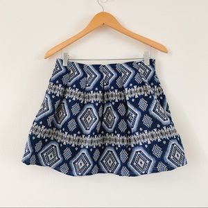 Korean 33fieldtrip pattern Jacquard mini skirt